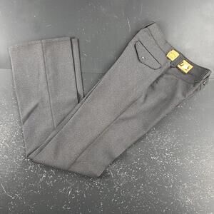 VTG Lee Slacks Men 30x36 Gray Western Bootcut Backflap Pearl Snap NWT USA 1970's